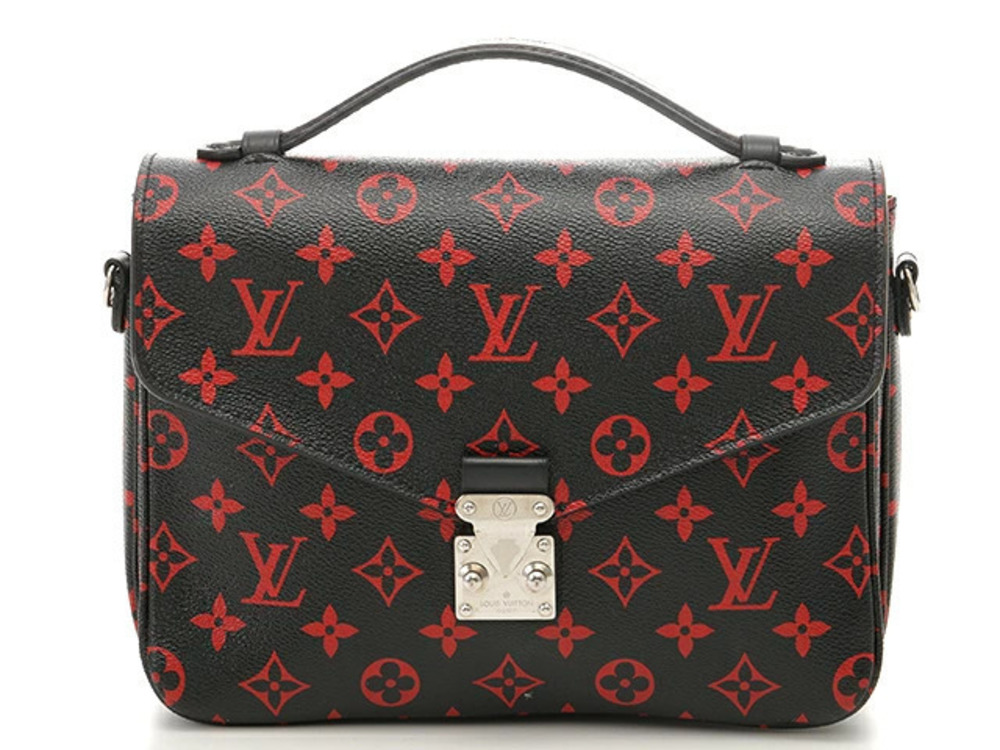 LOUIS VUITTON Bag Handbag Pochette Metis Monogram Infra Rouge Red